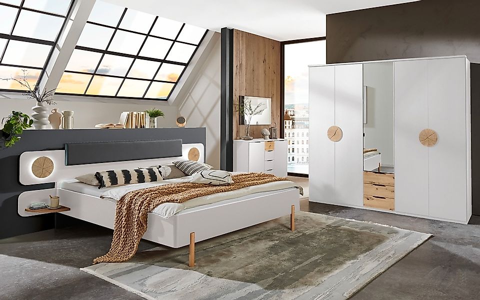 Wimex Drehtürenschrank "Toscana", Mit attraktiven Griffscheiben in Vollholz günstig online kaufen