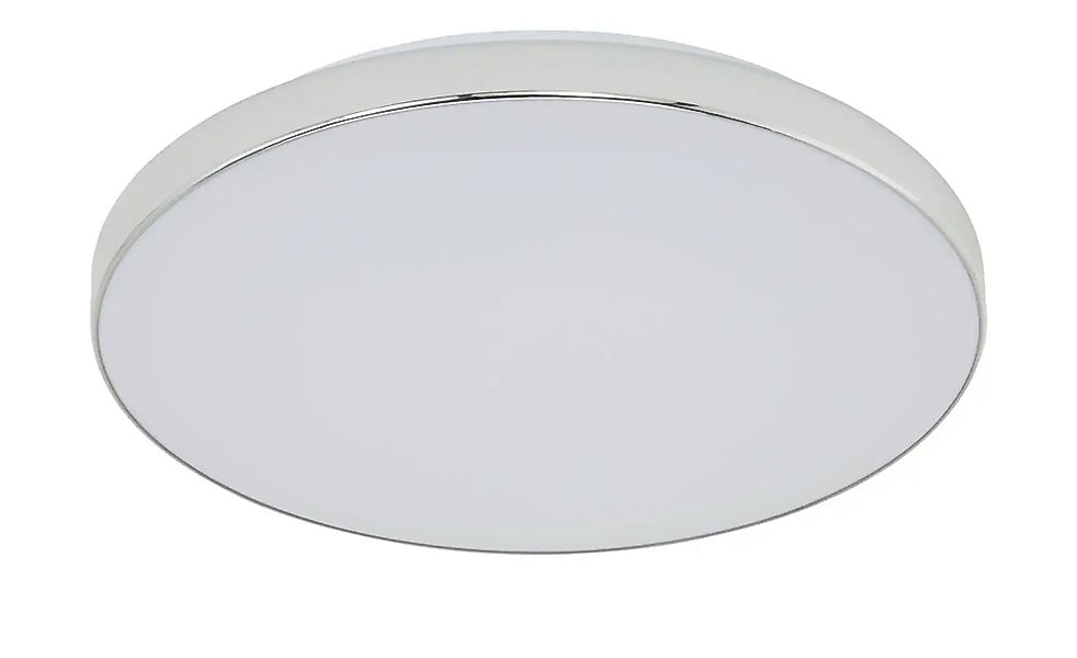 LED Deckenleuchte Malbona in Weiß und Chrom 18W 1850lm IP44 355mm günstig online kaufen