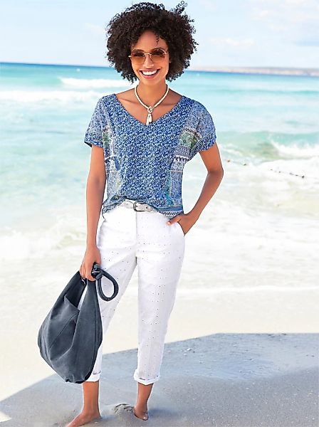 heine Kurzarmshirt "Druck-Shirt", 1 Stk. günstig online kaufen