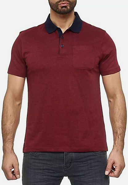 Max Men Poloshirt Poloshirt Rombus Kragen Sommer Hemd (1-tlg) 4079 in Rot günstig online kaufen