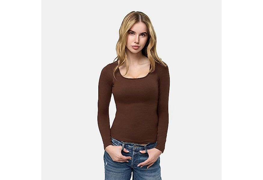 cfab by creamy fabrics BH-Hemd Cotton Tank with Built-In Push-Up Bra-Red-S günstig online kaufen