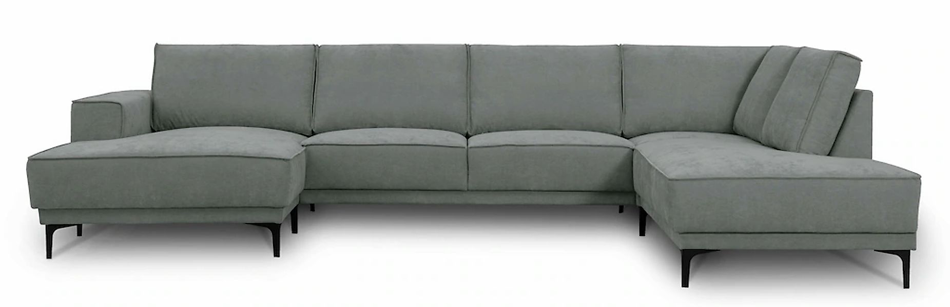 OTTO home Wohnlandschaft »XXL Sofa Oland, Struktur, Flachgewebe, Luxus-Micr günstig online kaufen