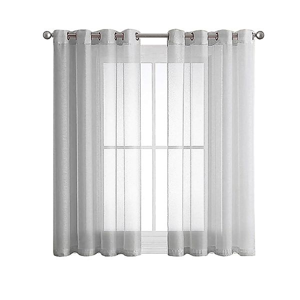 zggzerg Gardine Voile Gardinen Vorhang halbtransparent günstig online kaufen