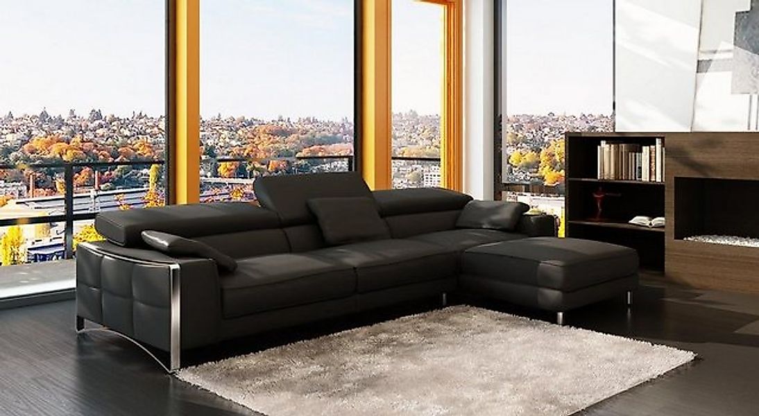 JVmoebel Ecksofa Design Ecken XXL Big Polster Eck Sofa Couch Leder Sofas Wo günstig online kaufen