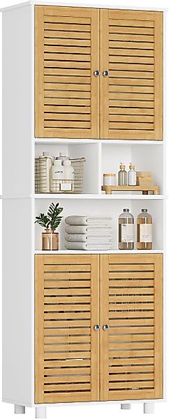 MSMASK Hochschrank Badezimmerschrank mit 3 offenen günstig online kaufen