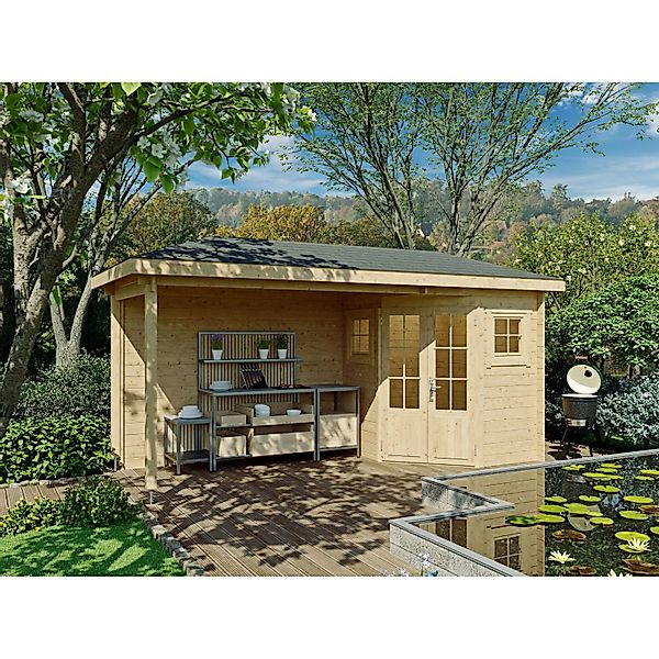 Fjordholz 5-Eck Gartenhaus Modell Evelyn 1C günstig online kaufen