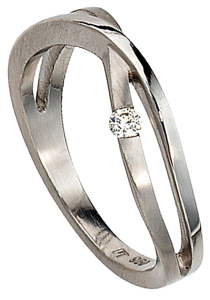JOBO Solitärring "Diamant-Ring 0,05 ct.", 950 Platin günstig online kaufen