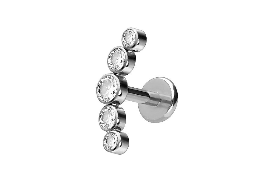 PIERCINGLINE Piercing-Set Titan Labret mit Push günstig online kaufen