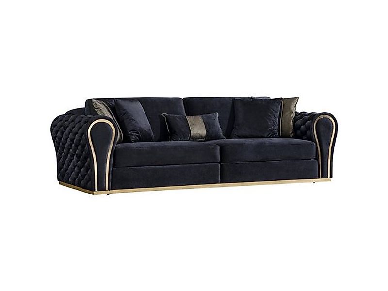 Xlmoebel Sofa Designer-Sofagarnitur in Schwarz und Weiß mit 3+3 Sitzplätzen günstig online kaufen