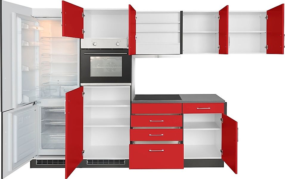 HELD MÖBEL Winkelküche "Paris", Stellbreite 290/220 cm, wahlweise mit Induk günstig online kaufen