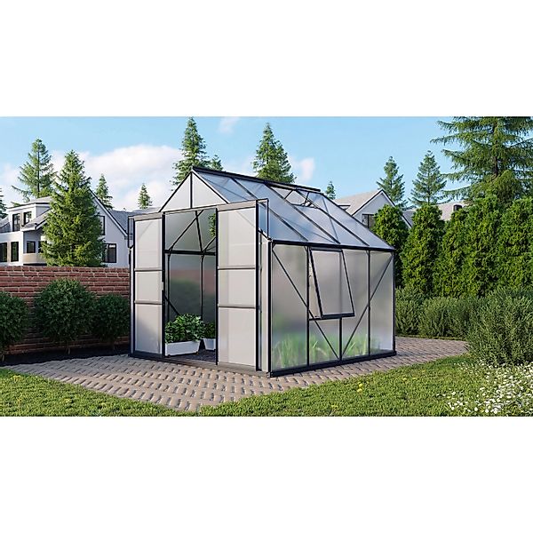 Vitavia Gewächshaus Meridian 6700 Schwarz 6,7 m² günstig online kaufen