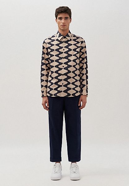 studio seidensticker "Studio" Regular Langarm Kentkragen Druck günstig online kaufen