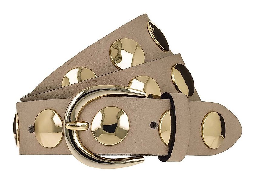 b.belt Ledergürtel Gold Leather Belt günstig online kaufen