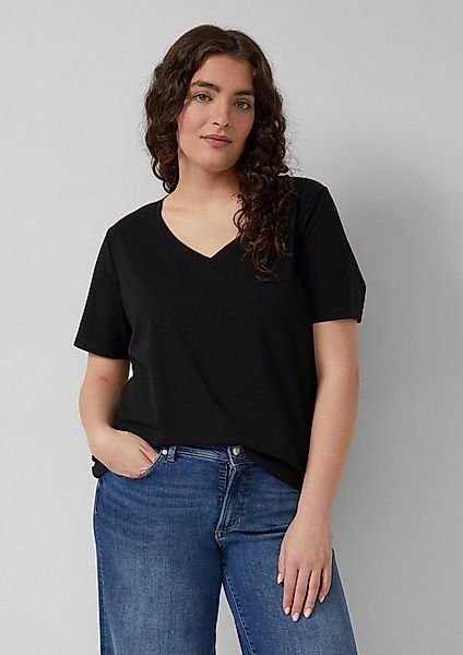 s.Oliver Kurzarmshirt T-Shirt Basic T-Shirt mit V-Ausschnitt günstig online kaufen