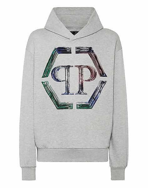 PHILIPP PLEIN Sweatshirt "Hexagon Mit Schmucksteinen" günstig online kaufen