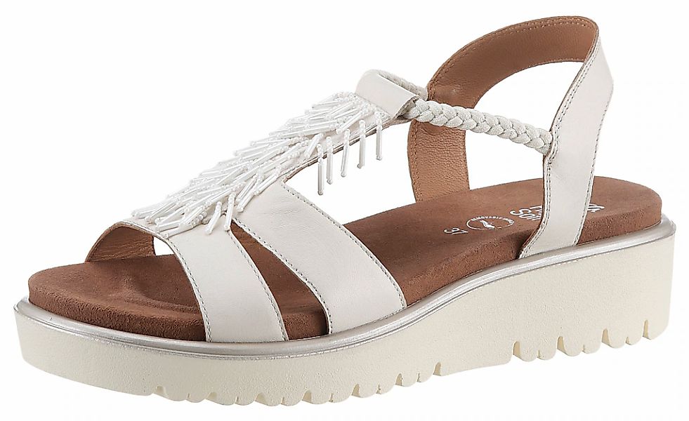 Ara Riemchensandale "BILBAO", Sommerschuh, Sandalette, Keilabsatz, mit hübs günstig online kaufen