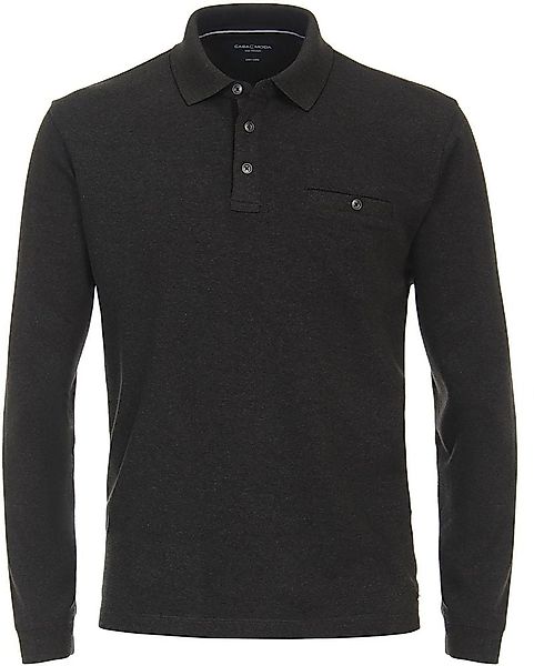 Casa Moda Poloshirt Long Sleeves Anthrazit - Größe L günstig online kaufen