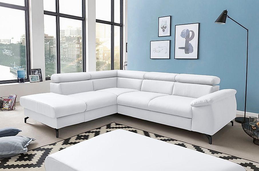 COTTA Ecksofa "Kitty L-Form, B: 249 cm" mit Kopfteilverstellung, optional B günstig online kaufen