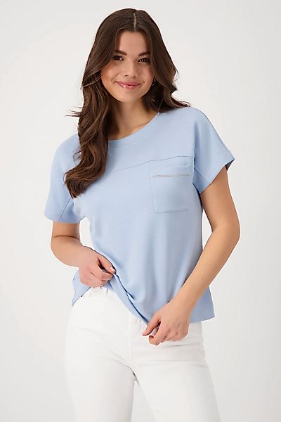 Monari Sweatshirt "Sweatshirt Basic Kette", mit Glitzertasche günstig online kaufen