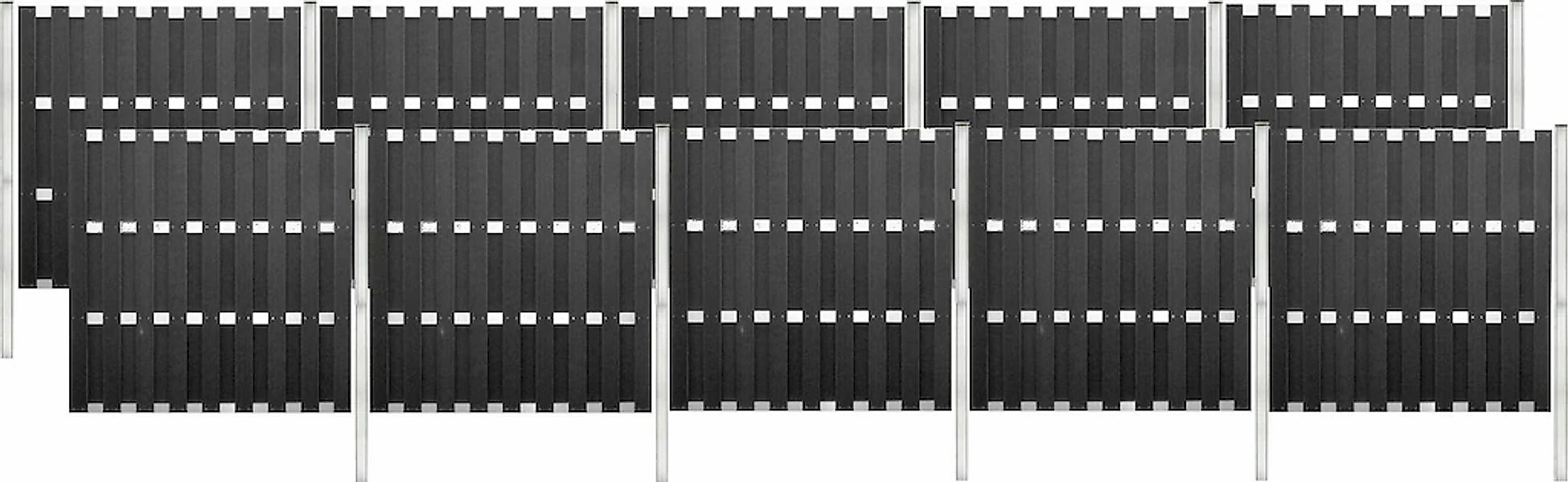 Tetzner & Jentzsch Sichtschutzelement "EL PASO WPC" 18,75 m Gesamtlänge, 19 günstig online kaufen