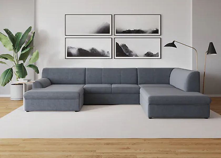 DOMO collection Wohnlandschaft »Topper, elegant und zeitlos, komfortabel, U günstig online kaufen