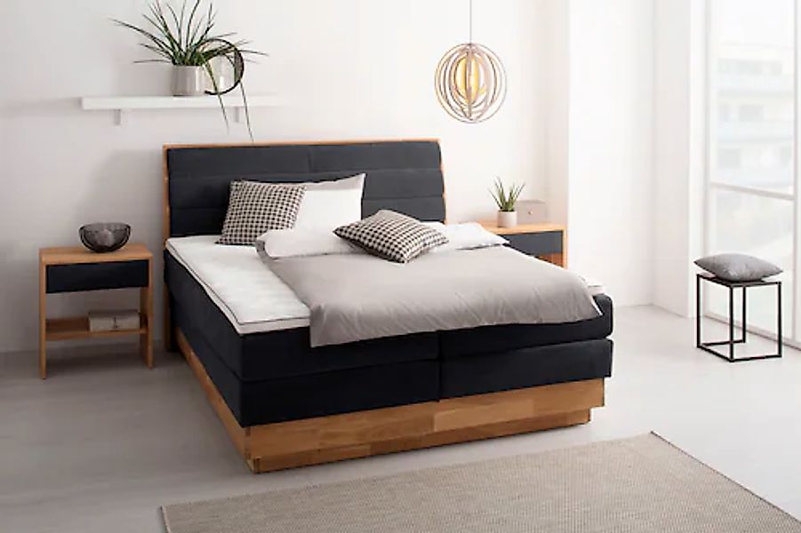 OTTO products Boxspringbett, LED-Beleuchtung, mit zertifizierten, recycelte günstig online kaufen