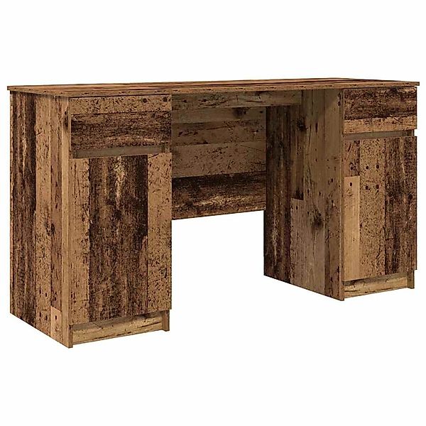 vidaXL Schreibtisch mit Regal Altholz 140 x 49 x 76 cm Holzwerkstoff 332851 günstig online kaufen