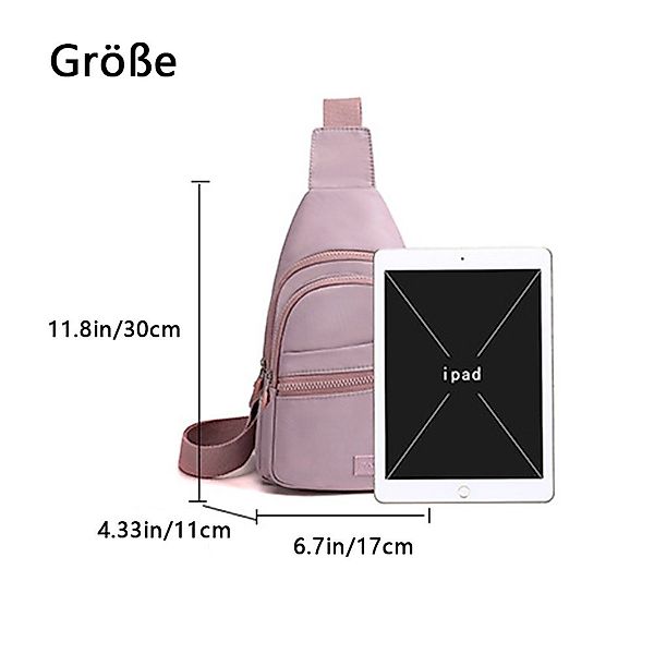 OKWISH Schultertasche Brusttasche Sling Schulter Rucksack günstig online kaufen
