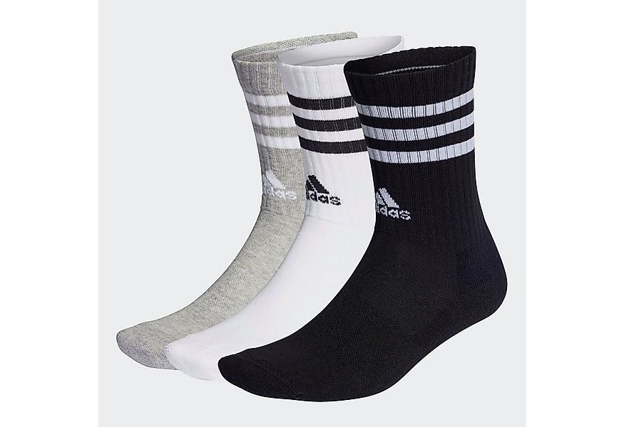 adidas Performance Funktionssocken 3STREIFEN CUSHIONED CREW SOCKEN, 3 PAAR günstig online kaufen