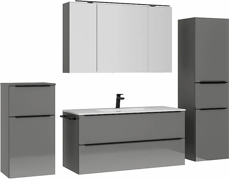 nobilia Badmöbel-Set "Levere" vormontiert, mit Soft-Close, 4 Stk. tlg. günstig online kaufen