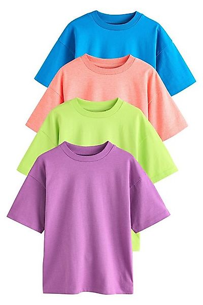 Next T-Shirt Relaxed Fit Neon-T-Shirts, 4er-Pack (4-tlg) günstig online kaufen