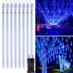 LMaxhome LED-Lichterkette Röhre Regenlichterkette Meteorschauer Weihnachtsd günstig online kaufen
