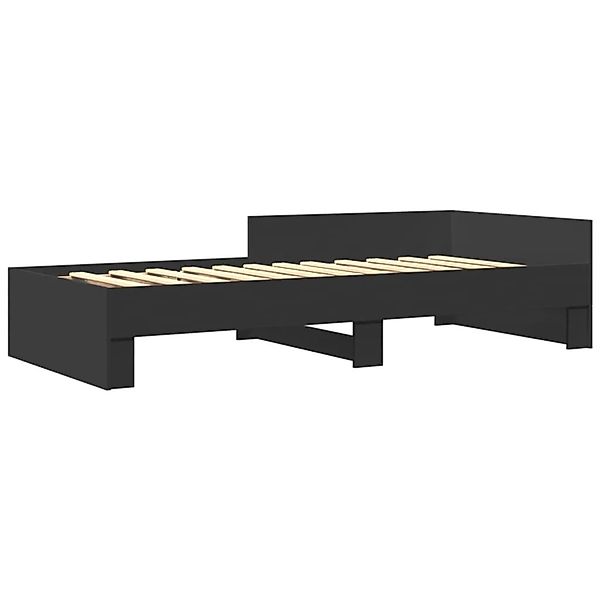 vidaXL Bettgestell Schwarz 75x190 cm Holzwerkstoff 849594 günstig online kaufen