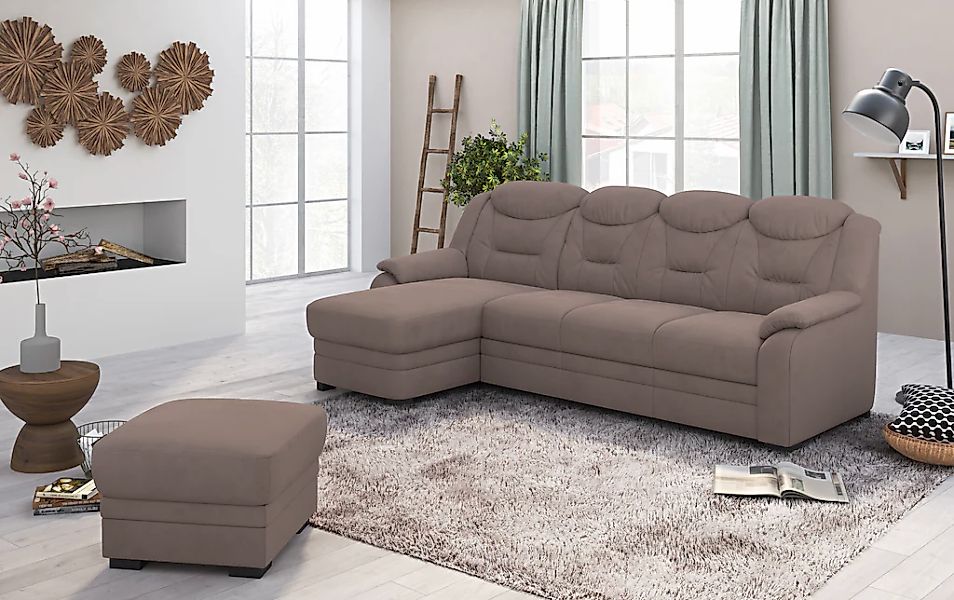 COTTA Ecksofa "Marcus L-Form" wahlweise mit Bettfunktion günstig online kaufen