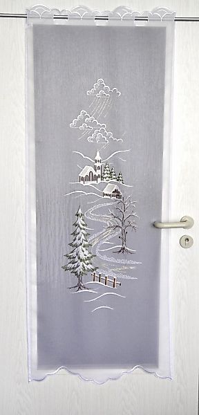Stickereien Plauen Türvorhang "Türstores Landschaft" Durchzuglöcher 1 Stk. günstig online kaufen