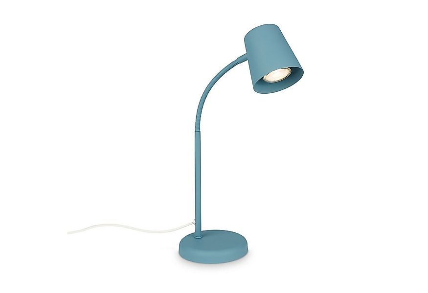 Briloner Leuchten Tischleuchte LED Tischlampe Kippschalter Homeoffice GU10, günstig online kaufen