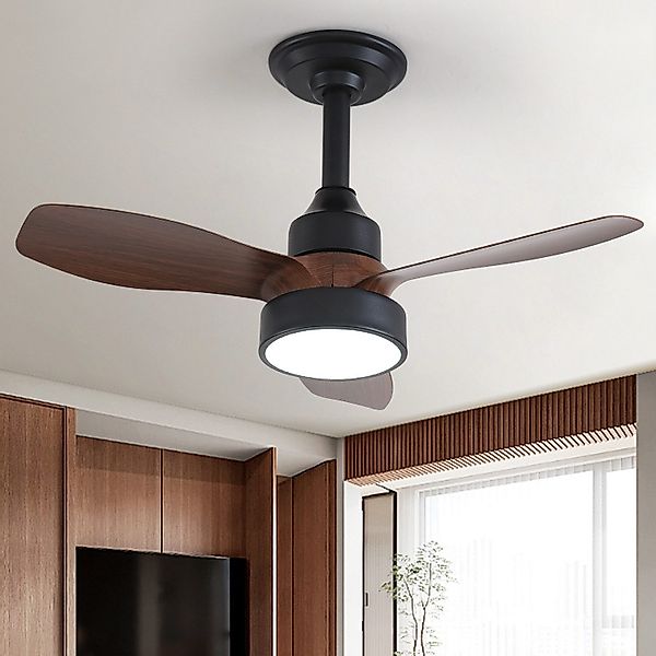 JDONG Deckenventilator mit Beleuchtung und Fernbedienung günstig online kaufen