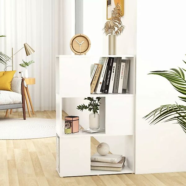 Bücherregal Raumteiler Weiß 60x24x94 Cm Spanplatte günstig online kaufen