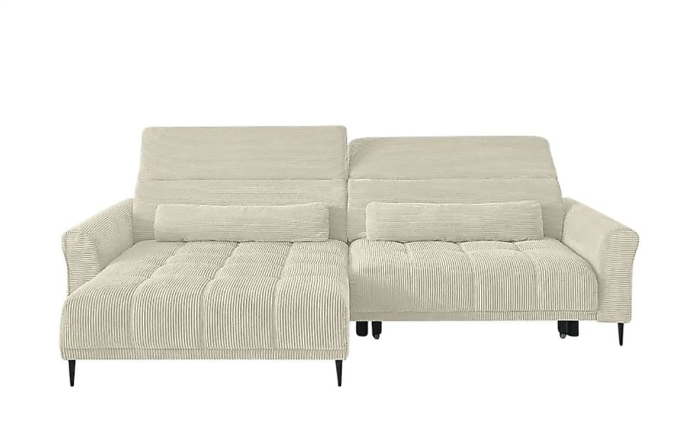 Ecksofa mit elektrischer Sitztiefenverstellung Logan ¦ beige ¦ Maße (cm): B günstig online kaufen