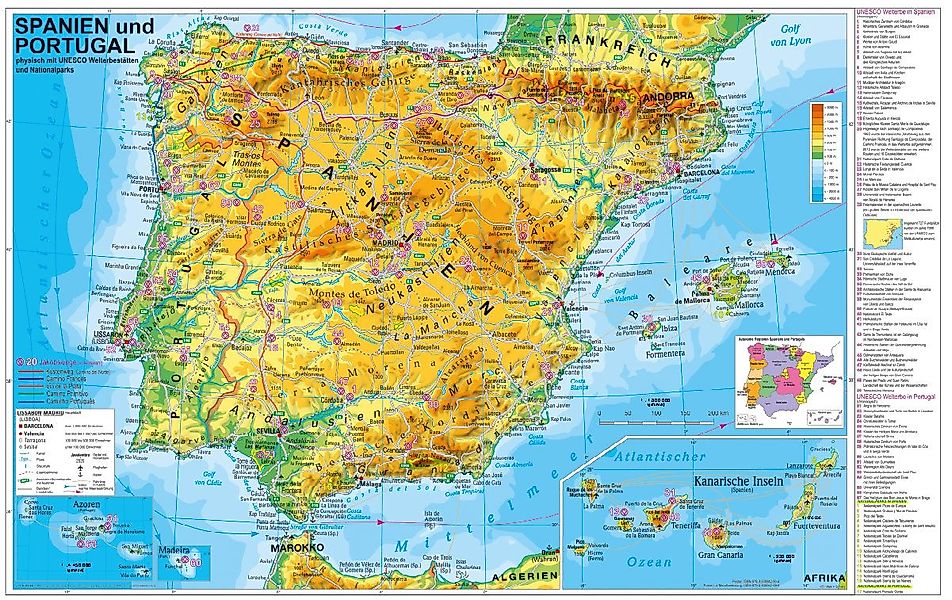 STIEFEL Poster Spanien und Portugal phys. günstig online kaufen