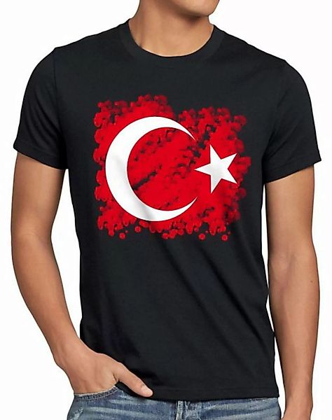 style3 Print-Shirt Herren T-Shirt Türkei Turkey Türkiye Flagge istanbul Fla günstig online kaufen
