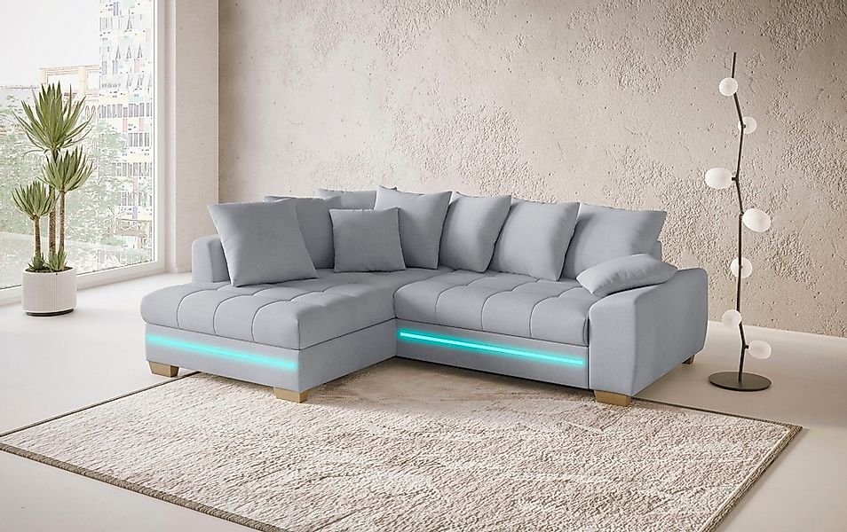 Mr. Couch Ecksofa "Nikita II, L-Form", mit Kaltschaum, RGB-LED Beleuchtung, günstig online kaufen