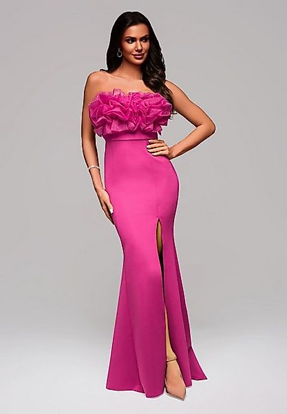 OMBRE Abendkleid Elegantes Abendkleid mit voluminösem Rüschen-Oberteil günstig online kaufen