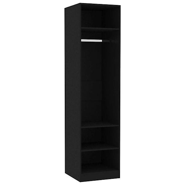 vidaXL Kleiderschrank Schwarz 50x50x200 cm Holzwerkstoff Modell 1 günstig online kaufen