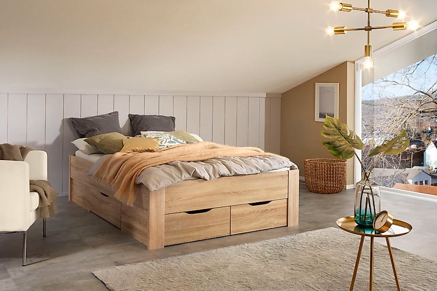 rauch Stauraumbett "Aditio" inklusive Kopfteil und Schubkästen günstig online kaufen