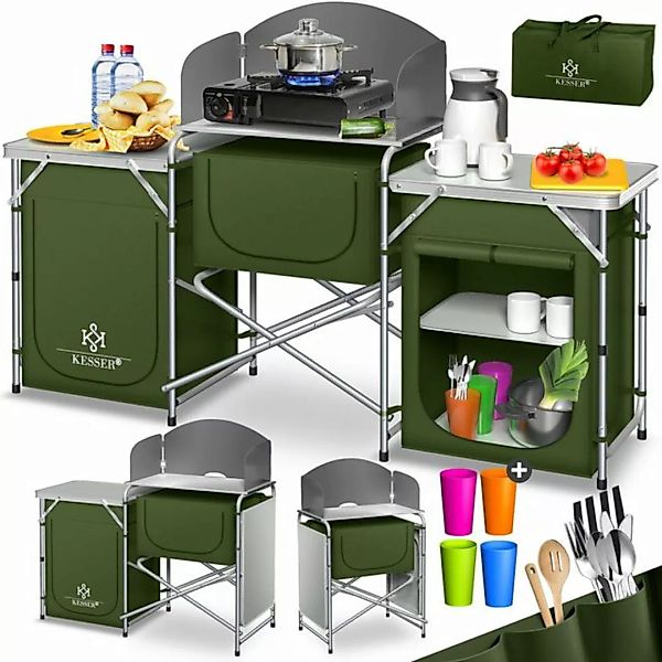 KESSER Mehrzweckschrank Campingschrank, Campingküche mit Aluminiumgestell günstig online kaufen