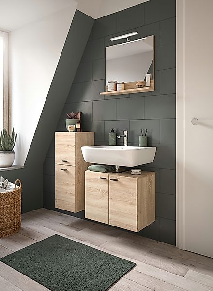 welltime Badmöbel-Set "Tampa, Breite 102cm, 3-teilig" 3 Stk. tlg. günstig online kaufen