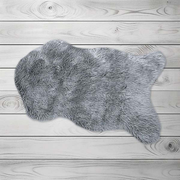 KiNZLER Fellteppich "Kunstfell" fellförmig 30 mm Höhe Uni-Farben, weich & f günstig online kaufen