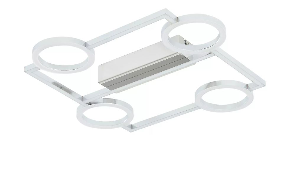 Meisterleuchten LED-Deckenleuchte chrom mit Ringen - silber - 45 cm - 5,5 c günstig online kaufen