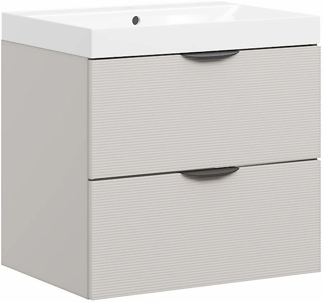 welltime Waschtisch "FLOW STRIPE mit Waschbecken, Breite 60 oder 80cm, mode günstig online kaufen